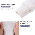 JANGANNSA Basic Winter Baby Mittens Knitted Boys Girls Gloves Warm Fleece Lined Kids Mittens - Image 4
